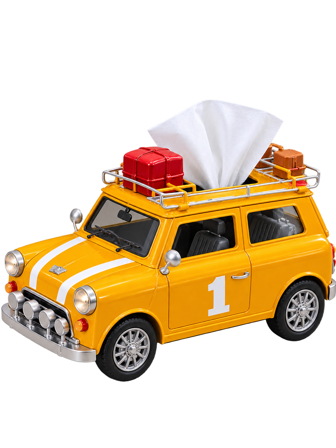 Vintage Mini Cooper Car Tissue Holder – Stylish Retro Car Home Décor