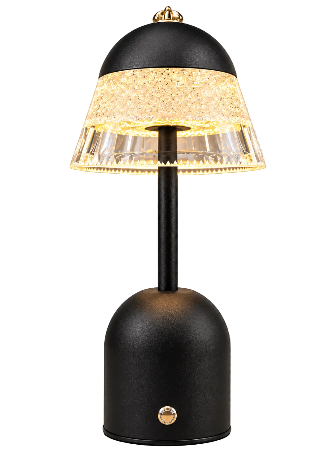 Luxury Black & Gold Acrylic Table Lamp – Modern LED Bedside & Side Table Lamp