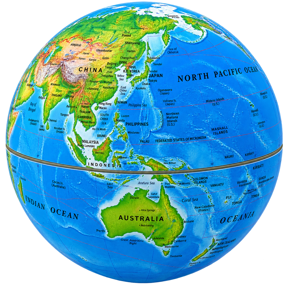 Premium Rotating & Movable World Globe | Detailed Blue Educational Globe for Students & Office Décor