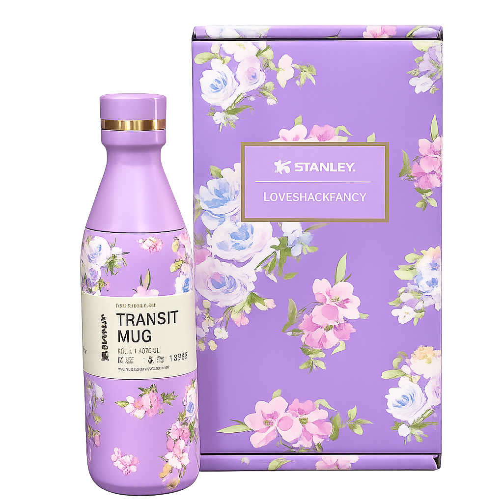 Stanley x LoveShackFancy Aerolight Transit Mug (16oz) – Limited Edition Floral Mix Colors Collection