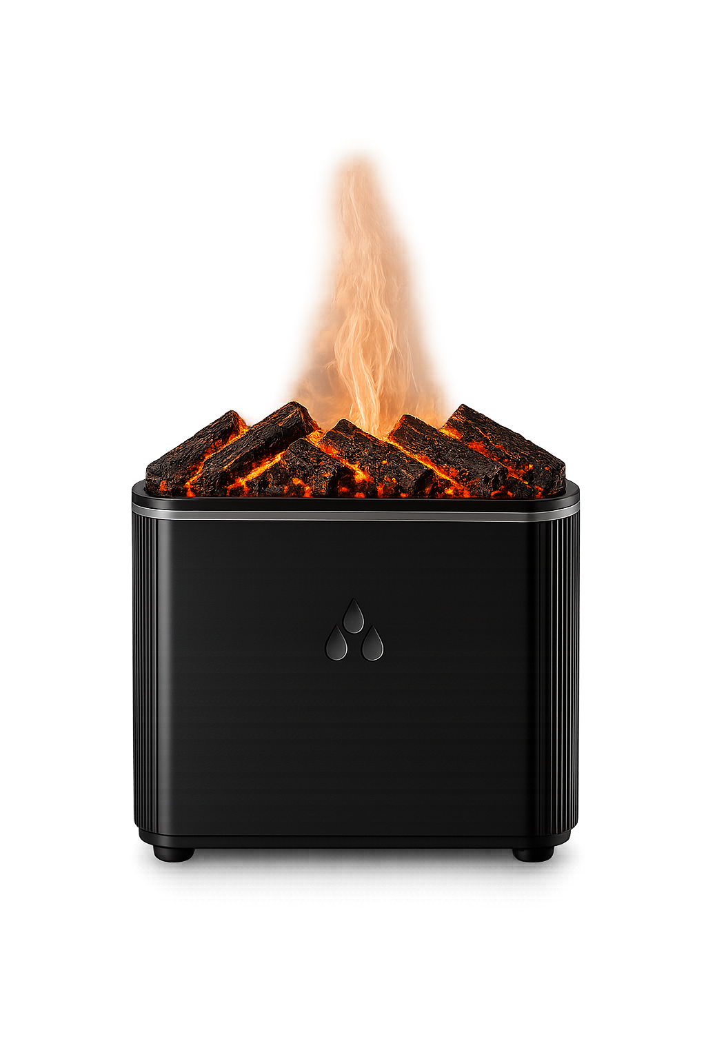 3D Flame Fireplace Aroma Diffuser & Cool Mist Humidifier with LED Flame Effect | Ultrasonic Essential Oil Diffuser