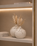 Artisan Textured Ceramic Vase Set – Modern Living Room Décor