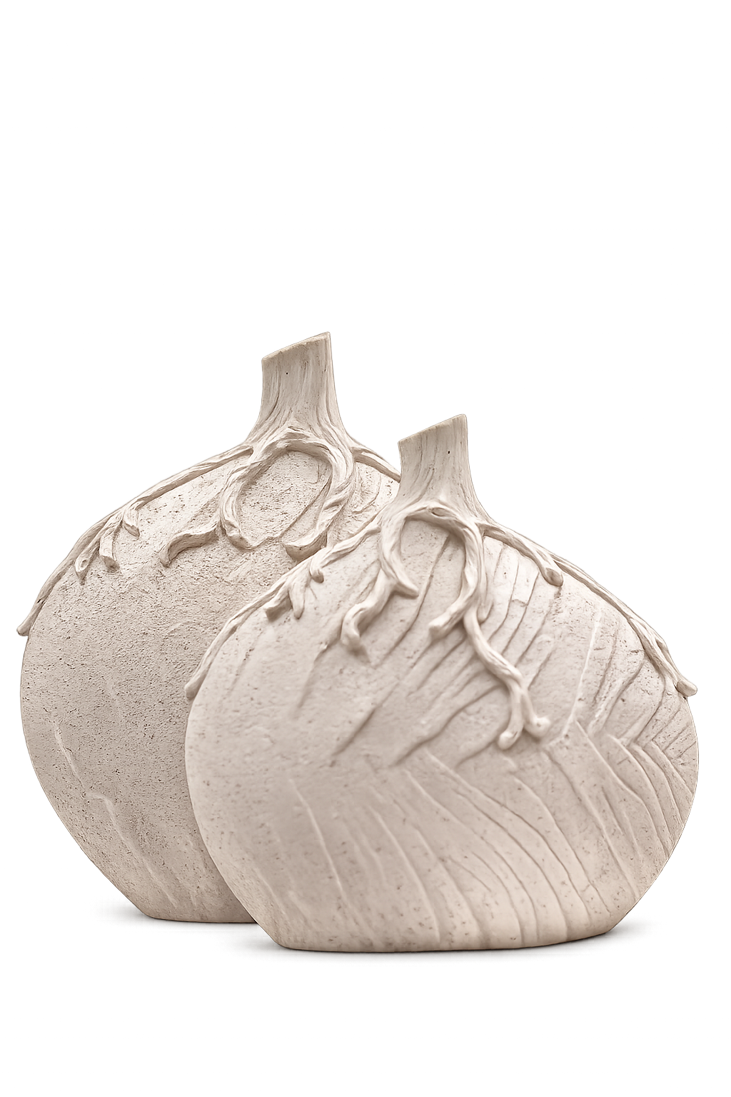 Artisan Textured Ceramic Vase Set – Modern Living Room Décor