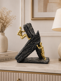 Abstract Rock Climber Resin Sculpture | Modern Luxury Figurine for Home & Office Décor