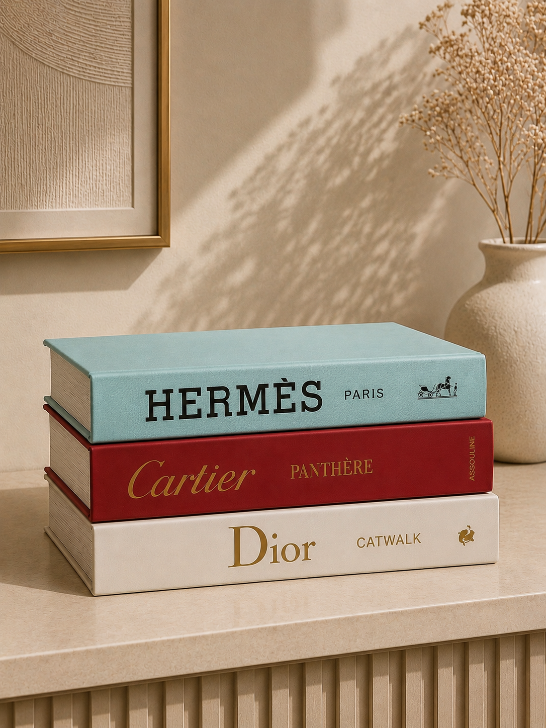 Luxury Decorative Dummy Storage Books – Designer Fashion Book Boxes for Home & Office Décor