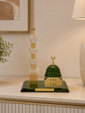 Masjid-e-Nabawi Decorative Crystal Model – Elegant Islamic Tabletop Showpiece