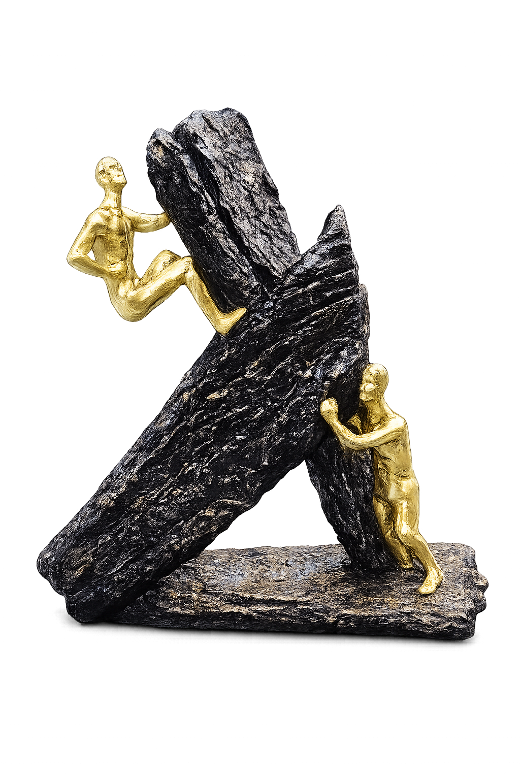 Abstract Rock Climber Resin Sculpture | Modern Luxury Figurine for Home & Office Décor