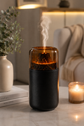 Volcanic Flame Aroma Diffuser Humidifier with LED Fire Effect | Ultrasonic Essential Oil Diffuser | USB Home Fragrance Diffuser