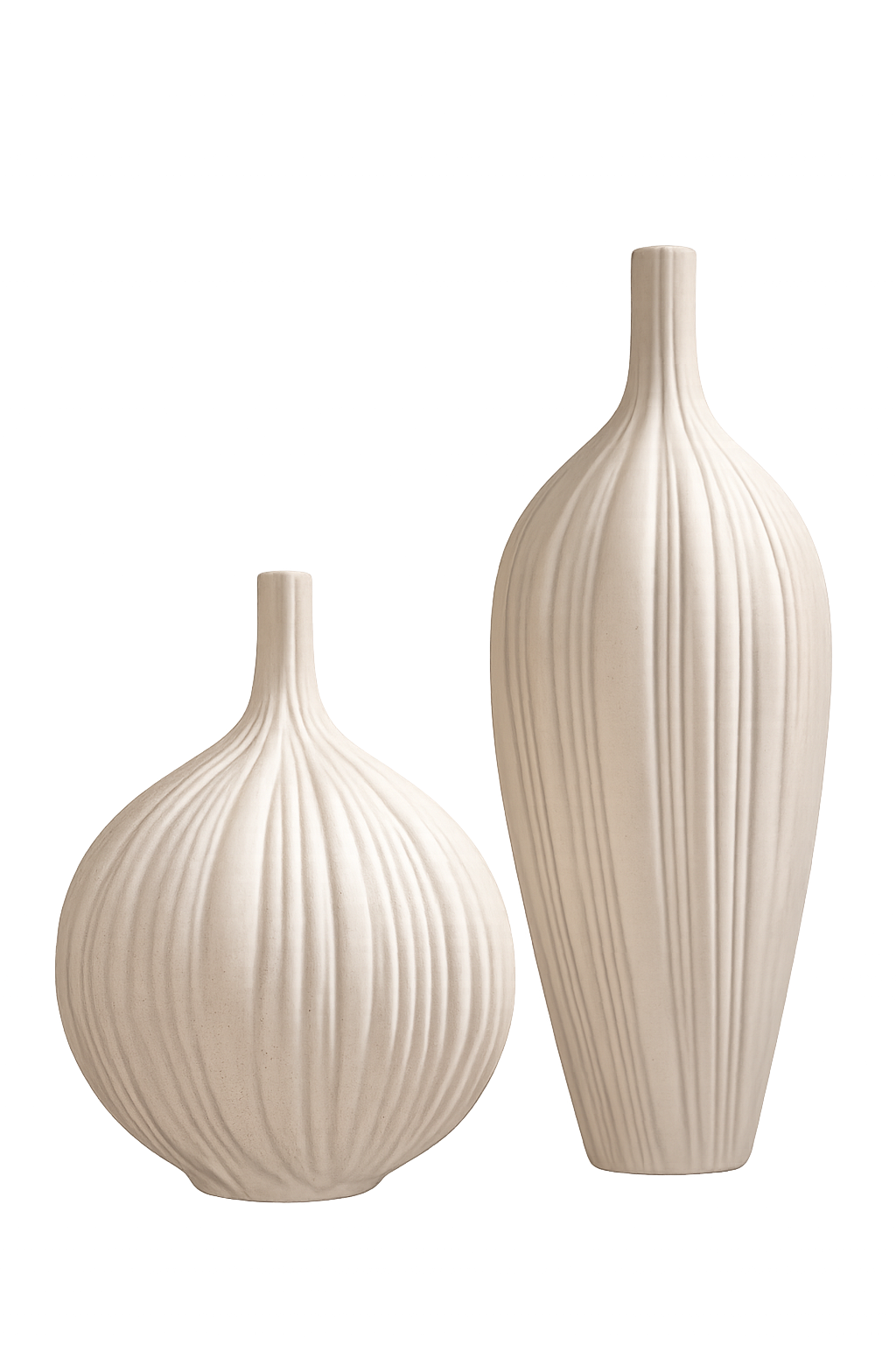 Premium Resin Vase Set – Modern Home Décor (Set of 2)