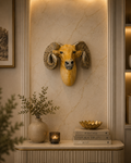 Majestic Ram Wall Mount Sculpture | Rustic Luxury Animal Head Décor