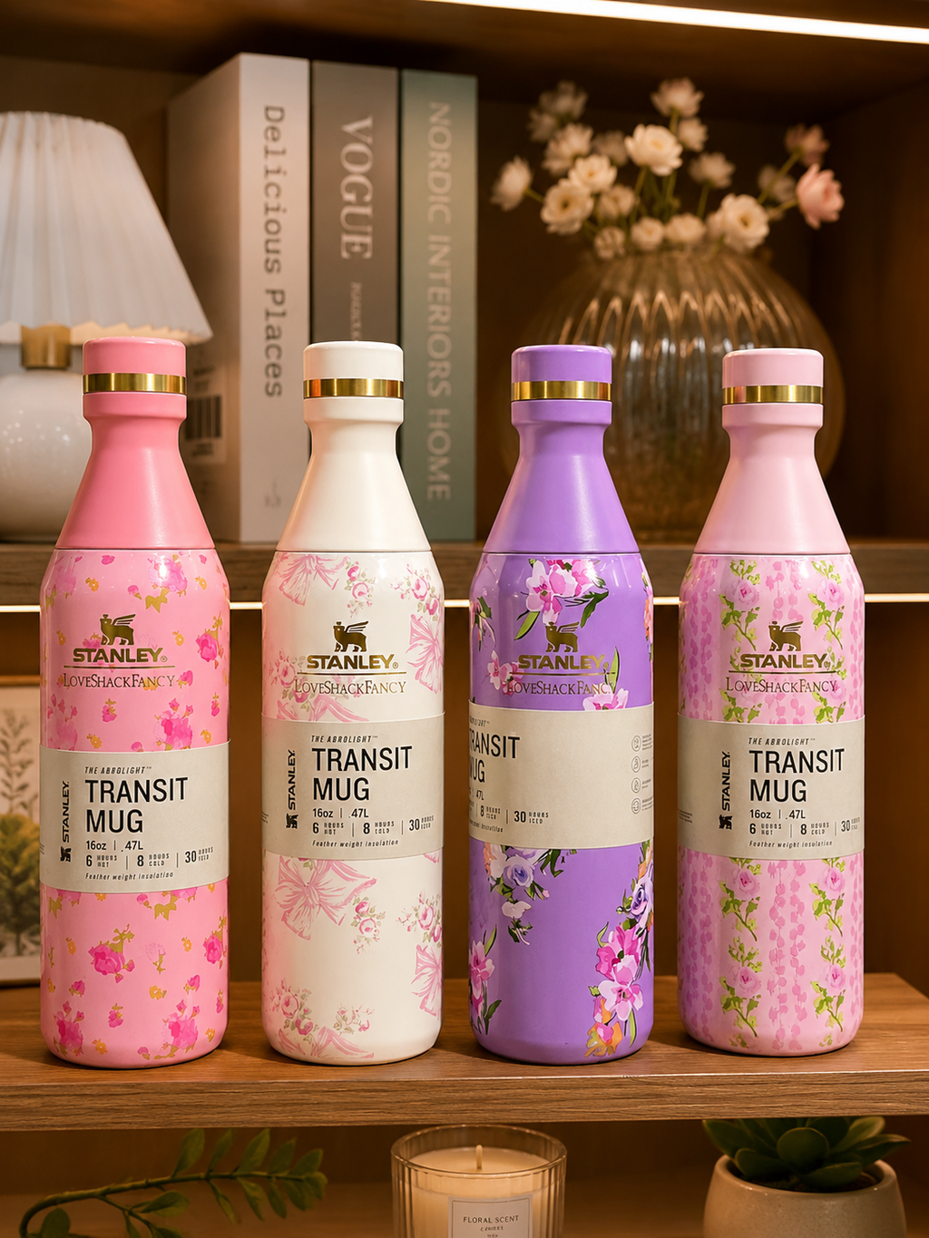 Stanley x LoveShackFancy Aerolight Transit Mug (16oz) – Limited Edition Floral Mix Colors Collection