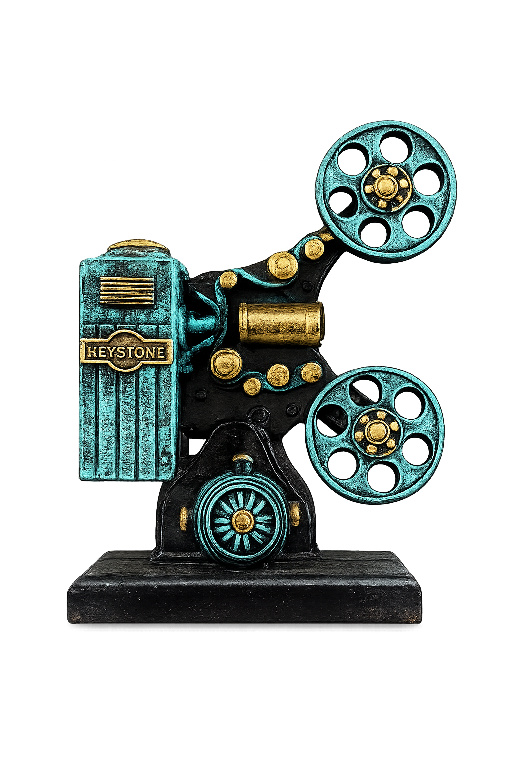 Vintage Movie Projector Decorative Showpiece – Retro Cinema Resin Table Decor