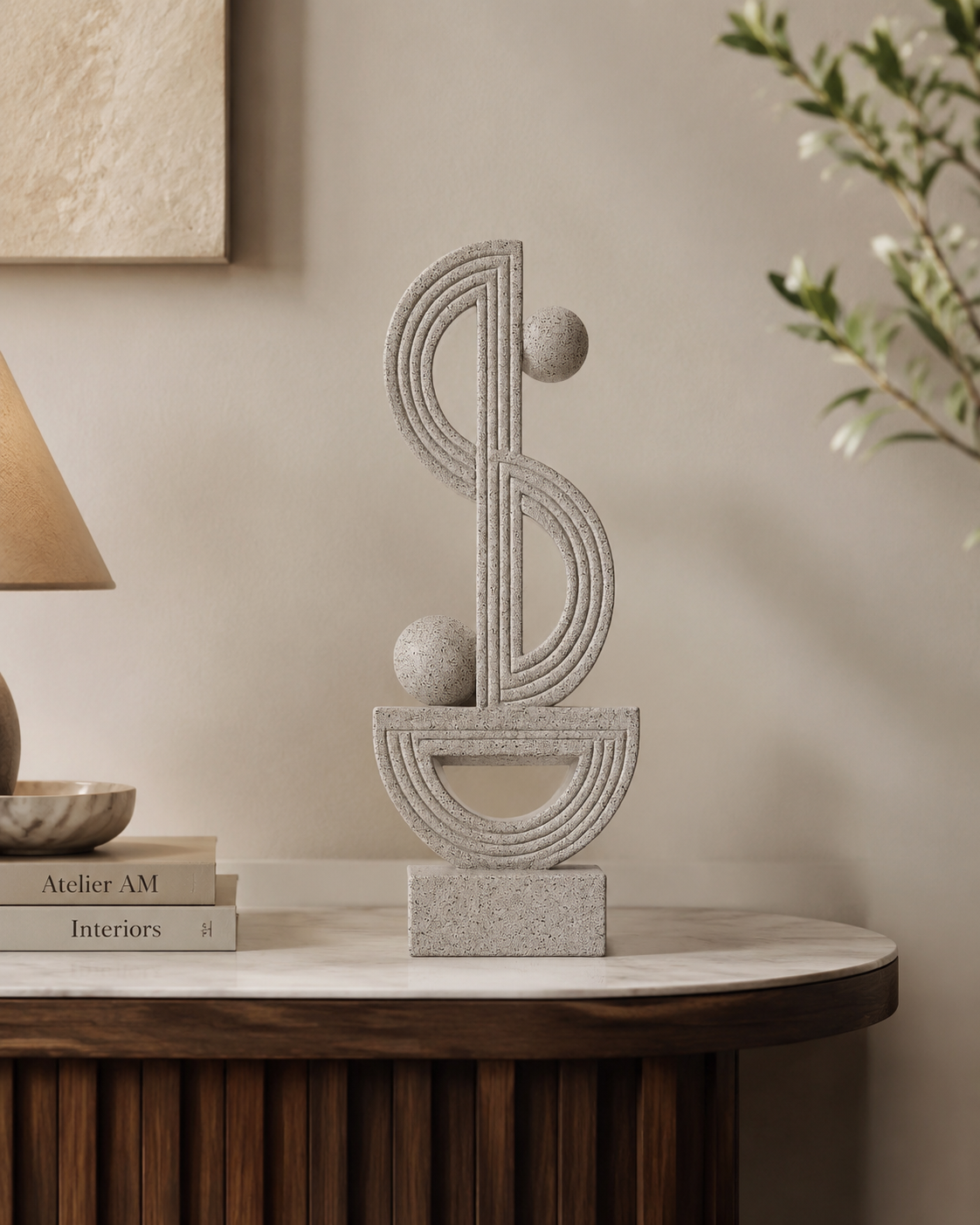 Minimalist Geometric Table Decor