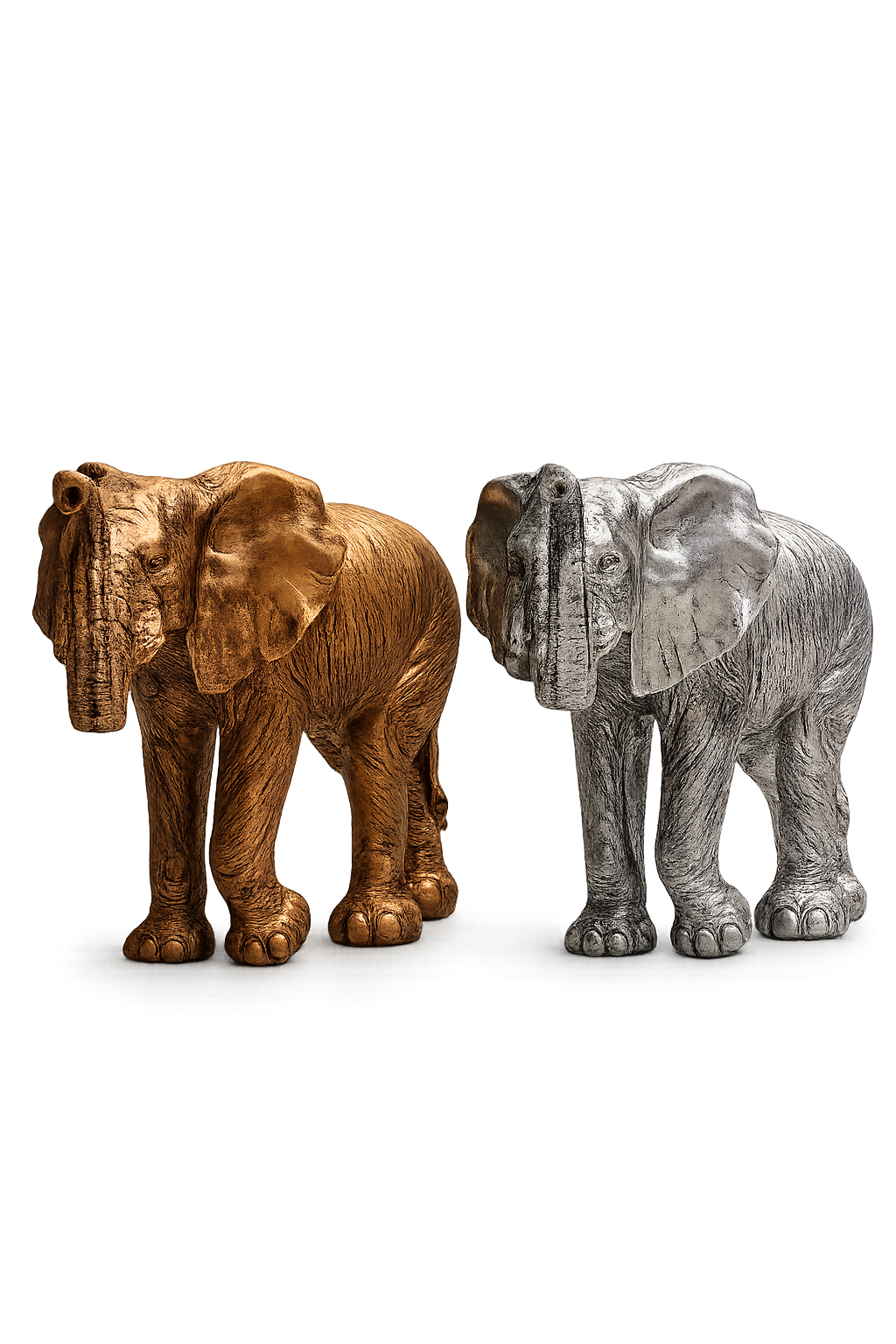 Luxury Elephant Statue Set – Premium Resin Decorative Elephant Sculptures for Home & Office Décor
