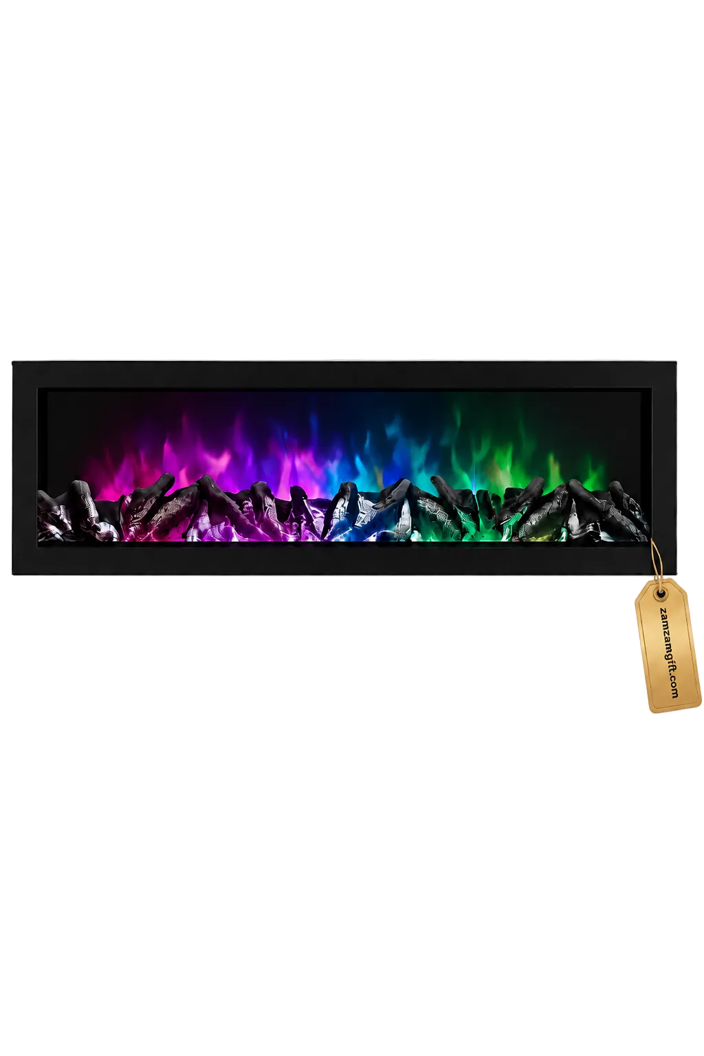 Premium Linear RGB LED Electric Fireplace with Remote Control – 3.3 ft Modern Decorative Fireplace