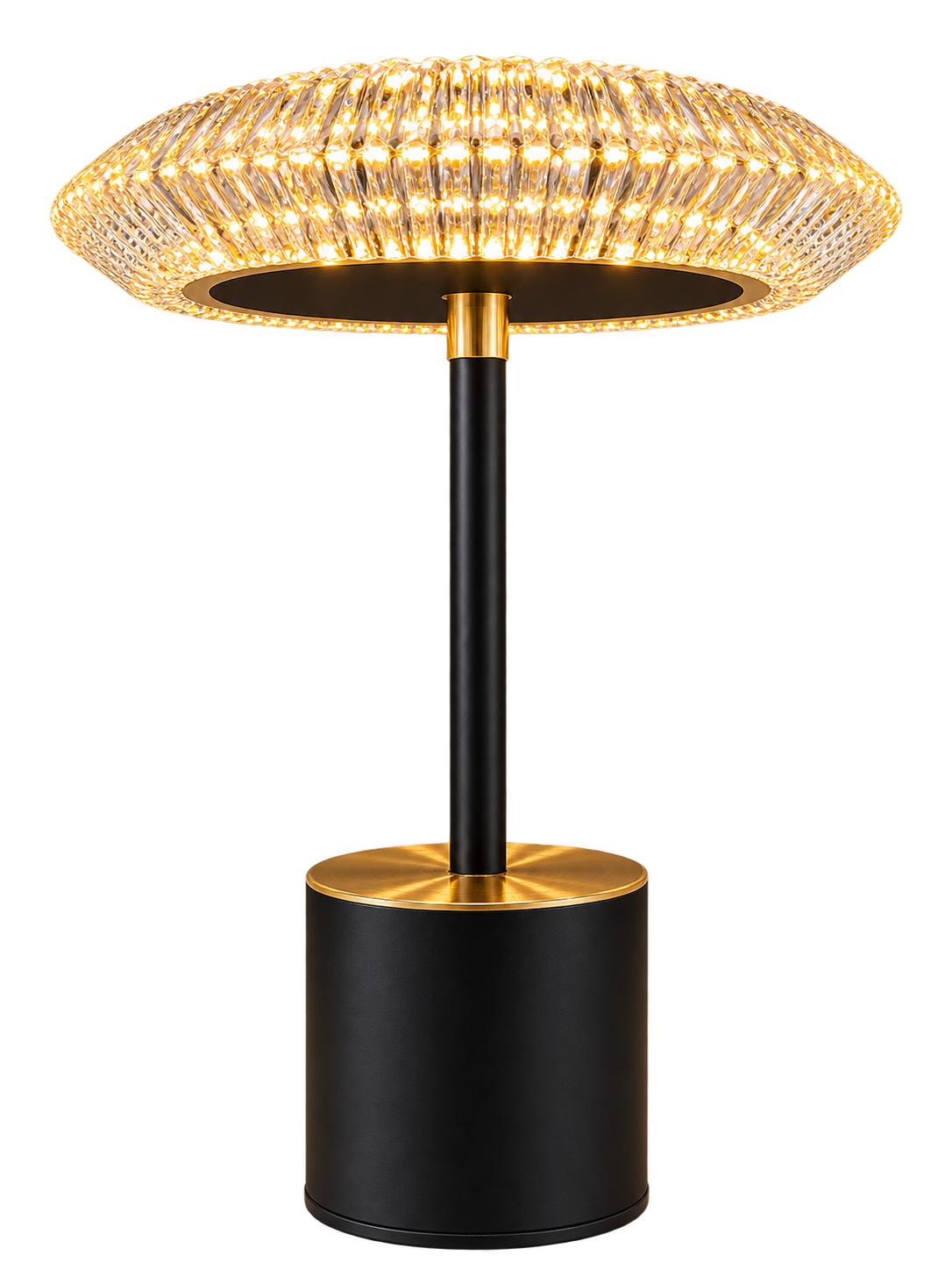 Luxury acrylic LED Table Lamp – Black & Gold Modern Decorative Lamp