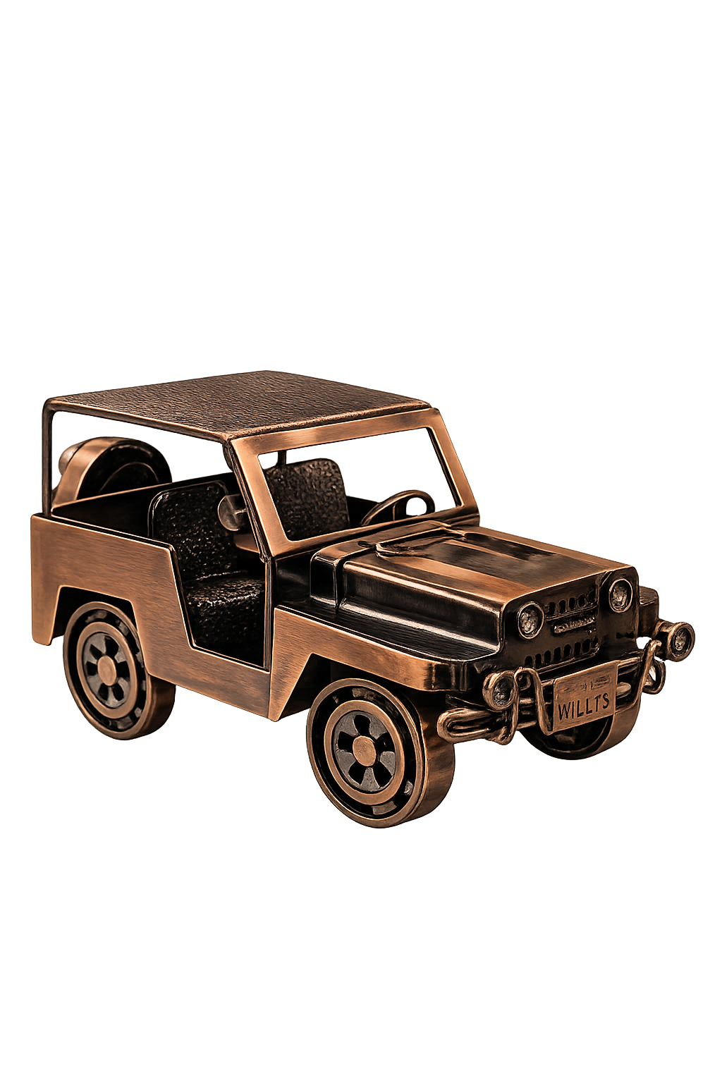 Vintage Metal Jeep Model | Classic Off-Road Decorative Car | Handcrafted Home Décor Accent