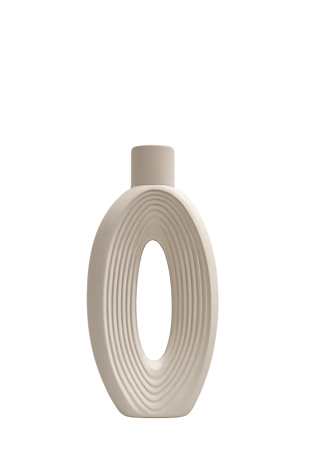 Modern Minimalist Resin Hollow Vase | Luxury White Decorative Vase for Home Décor