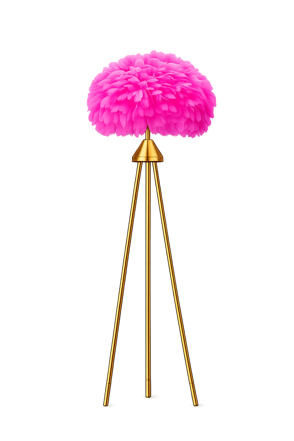 Luxury Feather Tripod Floor Lamp – Modern Decorative Standing Lamp for Living Room, Bedroom & Home Décor