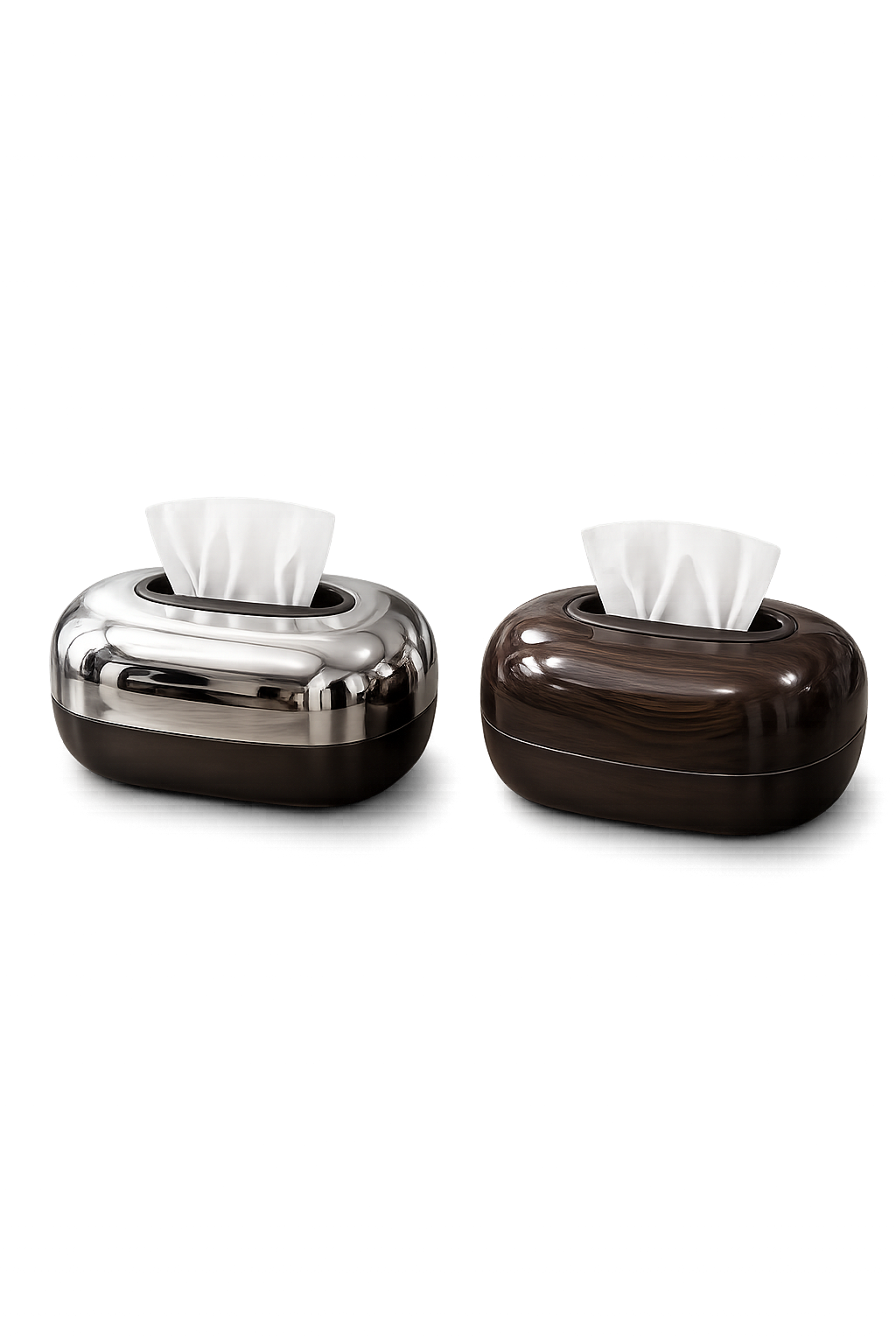 Modern Oval Tissue Box Holder | Luxury Decorative Tissue Case | Premium Home & Office Tissue Organizer