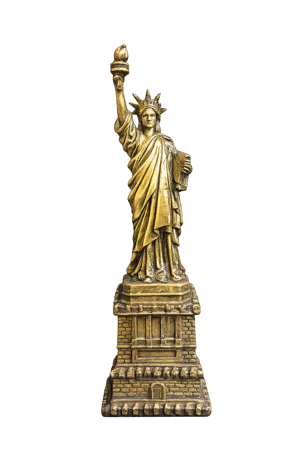 Statue of Liberty Sculpture | Gold Resin Liberty Statue | Luxury Home & Office Decor