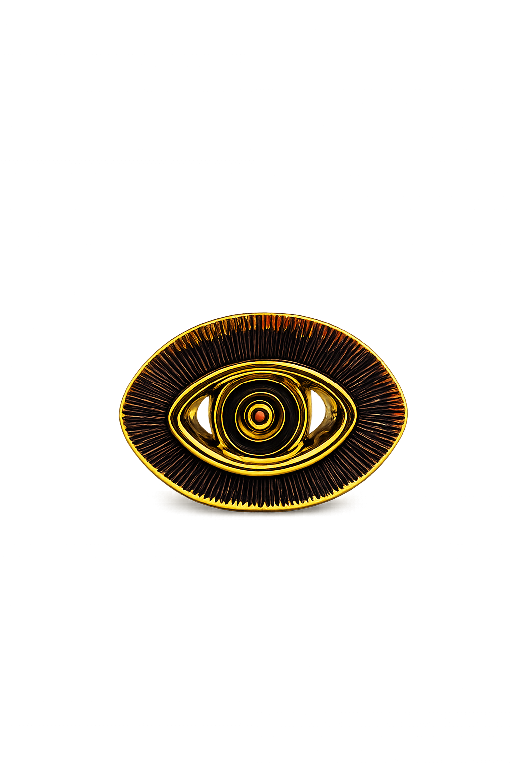 Modern Abstract Ceramic Decorative Accent – Black & Gold Luxury Home Decor Showpiece