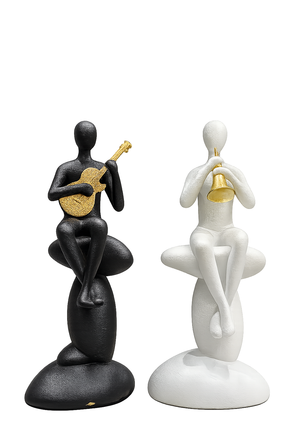 Modern Abstract Musician Figurine – Resin Musical Instrument Decorative Showpiece (Single Piece)