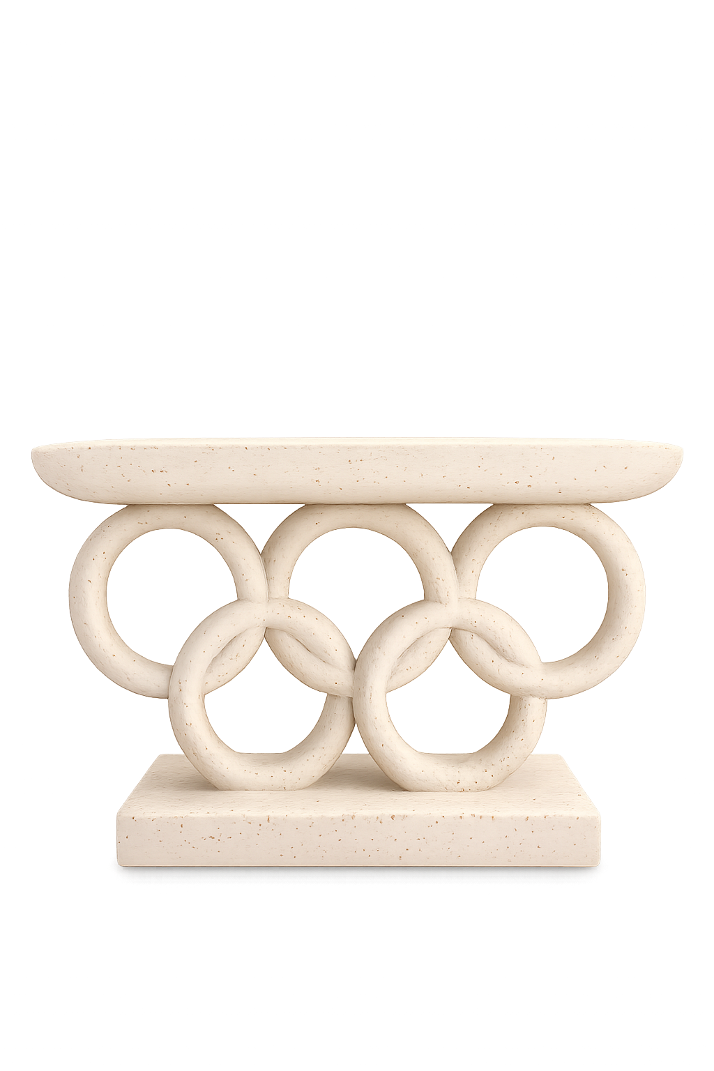 Modern Interlocking Ring Candle Holder – Luxury Resin Decorative Centerpiece for 3 Pillar Candles