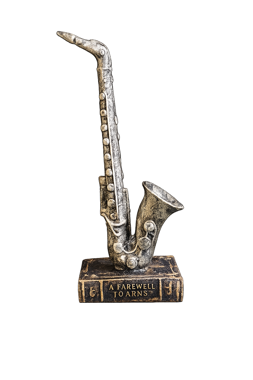 Vintage Saxophone Decorative Sculpture – Resin Music Instrument Shelf Decor