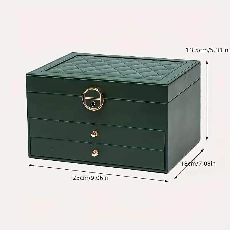 Luxury 3-Tier Jewelry Organizer Box
