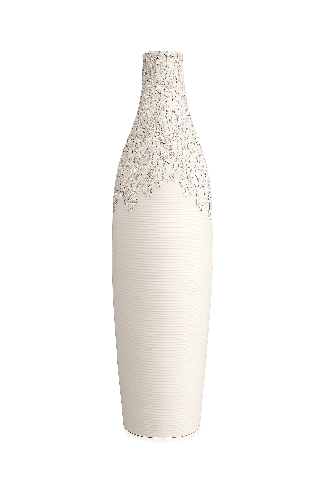 Luxury Textured Decorative Table Vase | Modern Ceramic Flower Vase for Home Décor