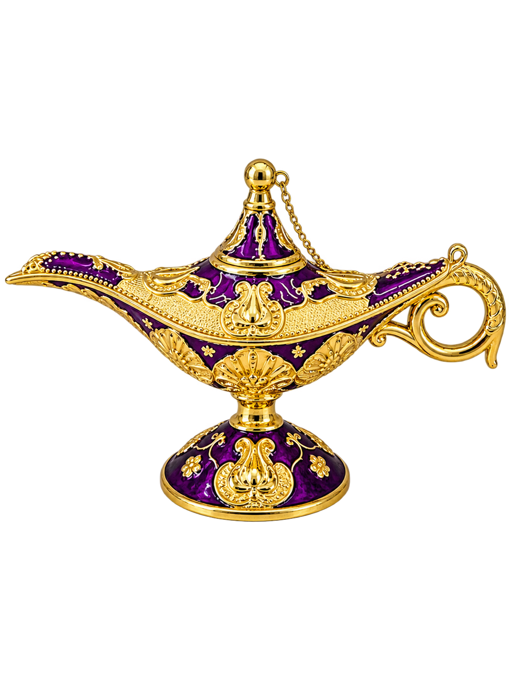 Luxury Purple & Gold Aladdin Decorative Showpiece – Arabian Style Showpiece