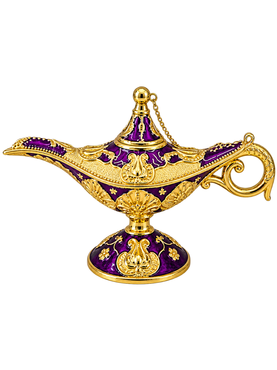 Luxury Purple & Gold Aladdin Decorative Showpiece – Arabian Style Showpiece