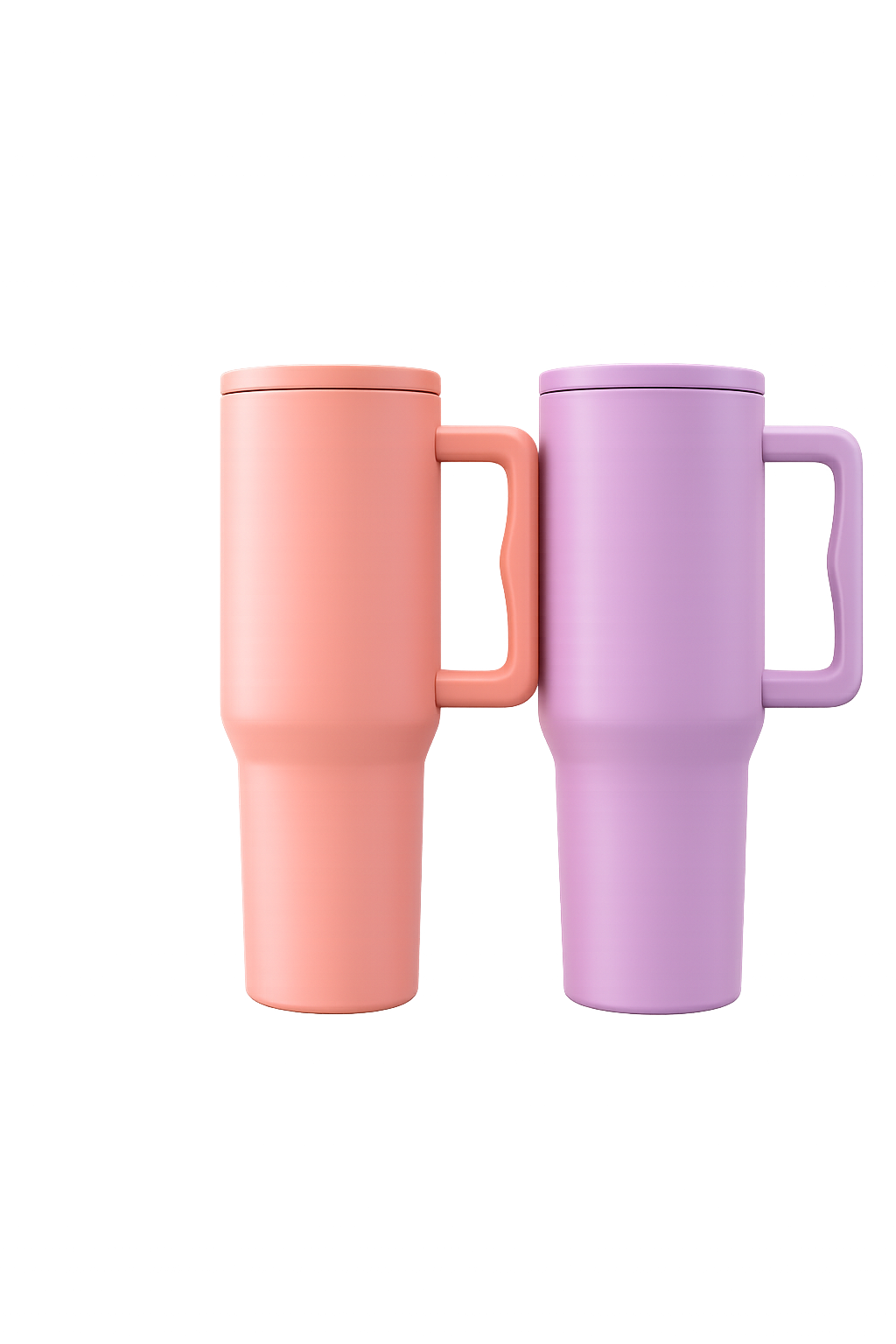 Summer Chill: Premium Insulated Travel Tumbler Mug with Handle