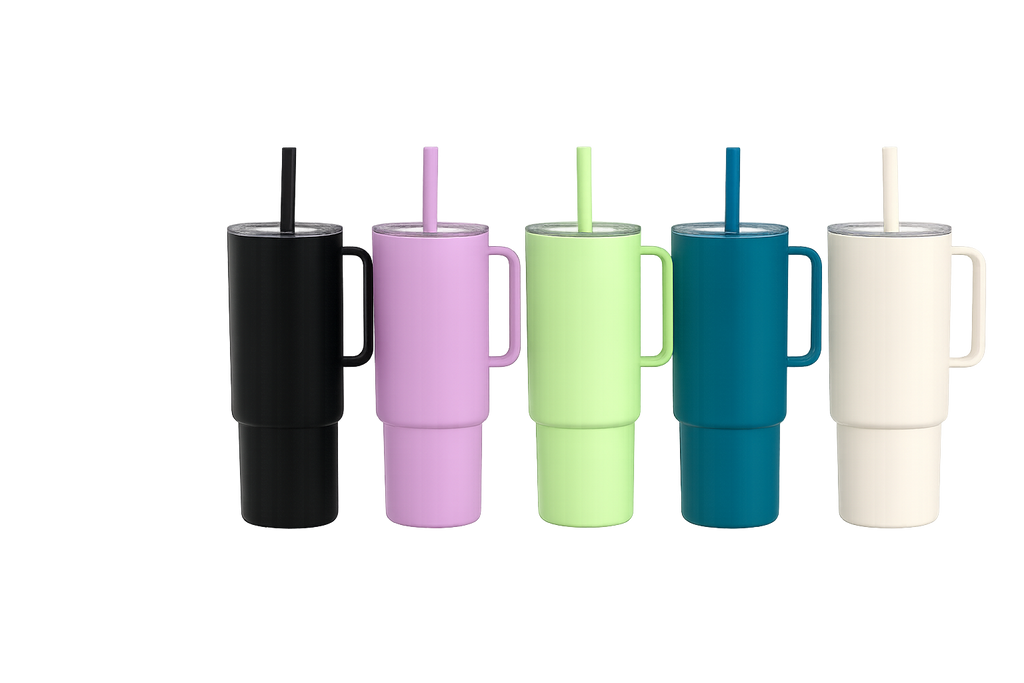 Premium Insulated Hydration Tumbler with Straw & Handle
