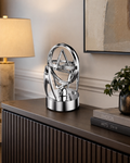 Electric Orbital Motion Sculpture – Premium USB Powered Kinetic Desk Decor (Silver)