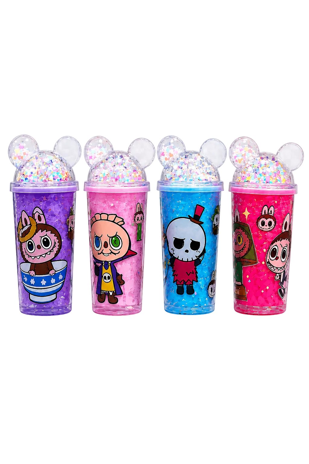 Cute Cartoon Character Double-Walled Sipper – Kids Gel-Insulated Water Tumbler