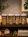 Aesthetic Glitter & Foam Bead Dome Lid Sipper Mug | Leak-Proof Reusable Plastic Tumbler for Iced Coffee, Shakes & Juices