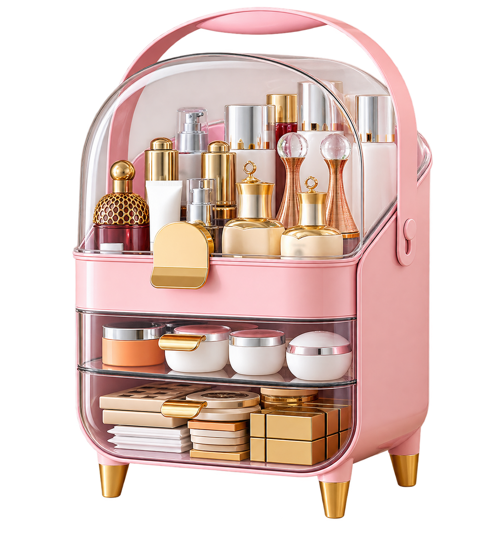 Luxury Pink Cosmetic &amp; Makeup Organizer