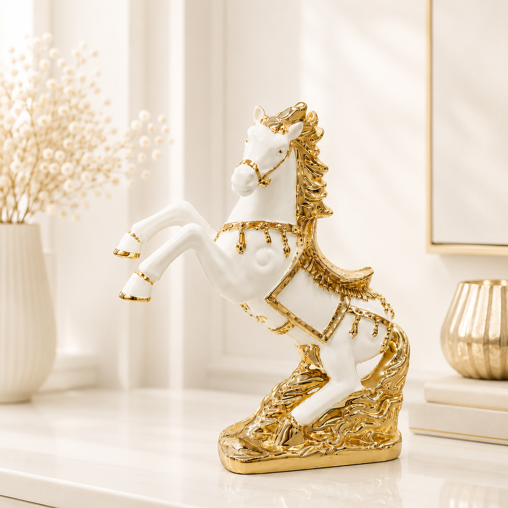 Resin Horse Ornaments for Home Decoration, New Home Furnishing and Birthday Present, Lucky objects Figurines
