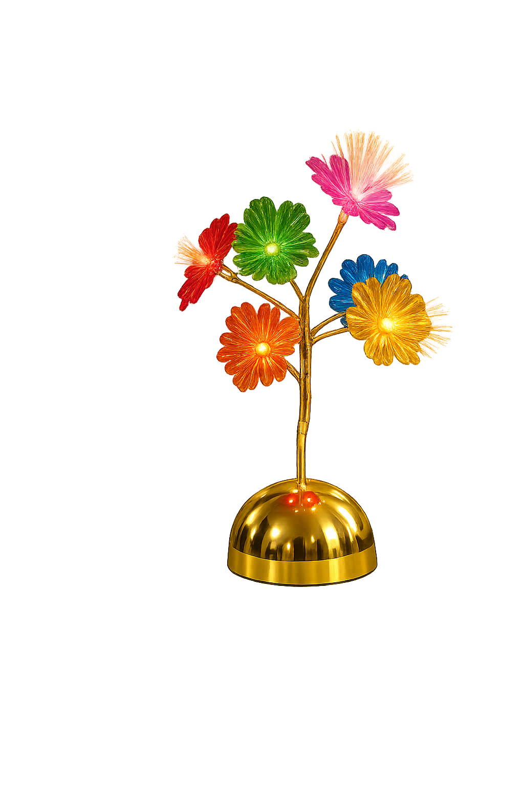 Luxury LED Fiber Optic Flower Lamp – Colorful Decorative Table Light for Home Décor